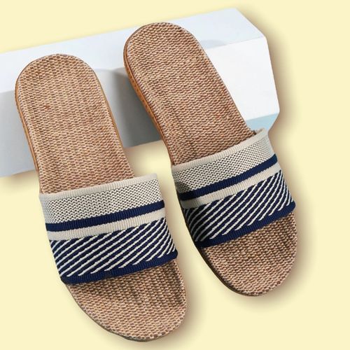 Sandalias con patron de rayas