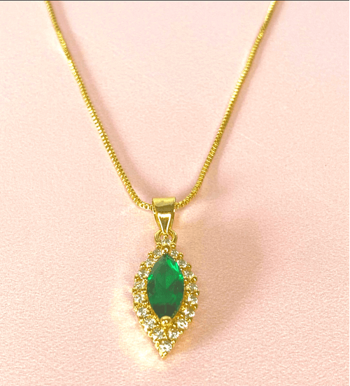 Cadena dije esmeralda