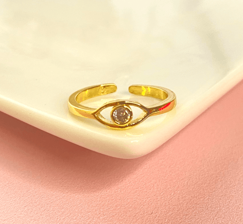 Anillo ojo plata