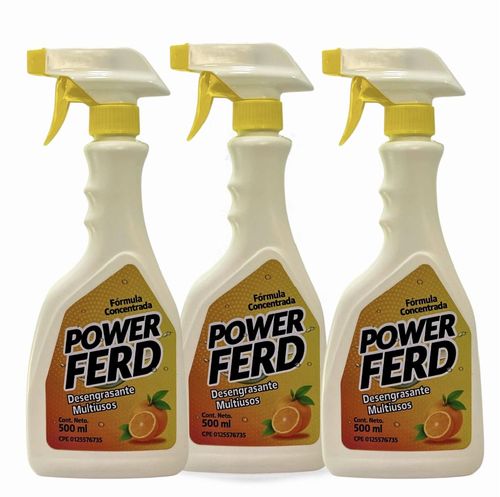 Power Ferd – Fórmula Concentrada Desengrasante Multiusos 500ml (Promoción 3x1)