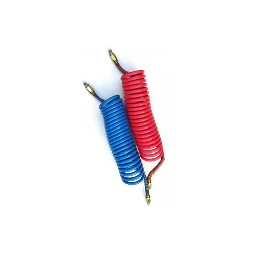 Manguera espiral de aire para frenos chuto-batea, color azul y rojo (PA), para truck 12x9mm,with 1/2inch NPT&nbsp;