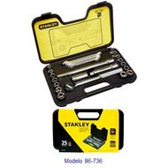 Juego Dados c/Ratchet 1/2" 25pzs STANLEY