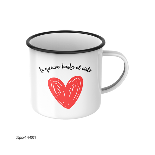 Taza de Peltre Personalizada San Valentin