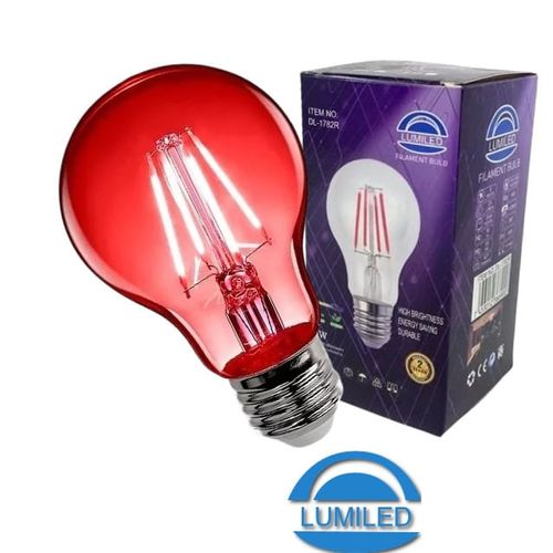 Outlet Bombillo 4WLed E27 Rojo LUMILED