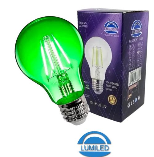 Outlet Bombillo 4WLed E27 Verde LUMILED