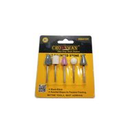 CROWNMAN: Juego 5pcs Piedras De Amolar, Tallar, Esmerilar, Pulir,1/4"
